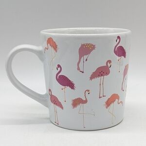 Love Your Mug White Pink Flamingo Coffee Mug
